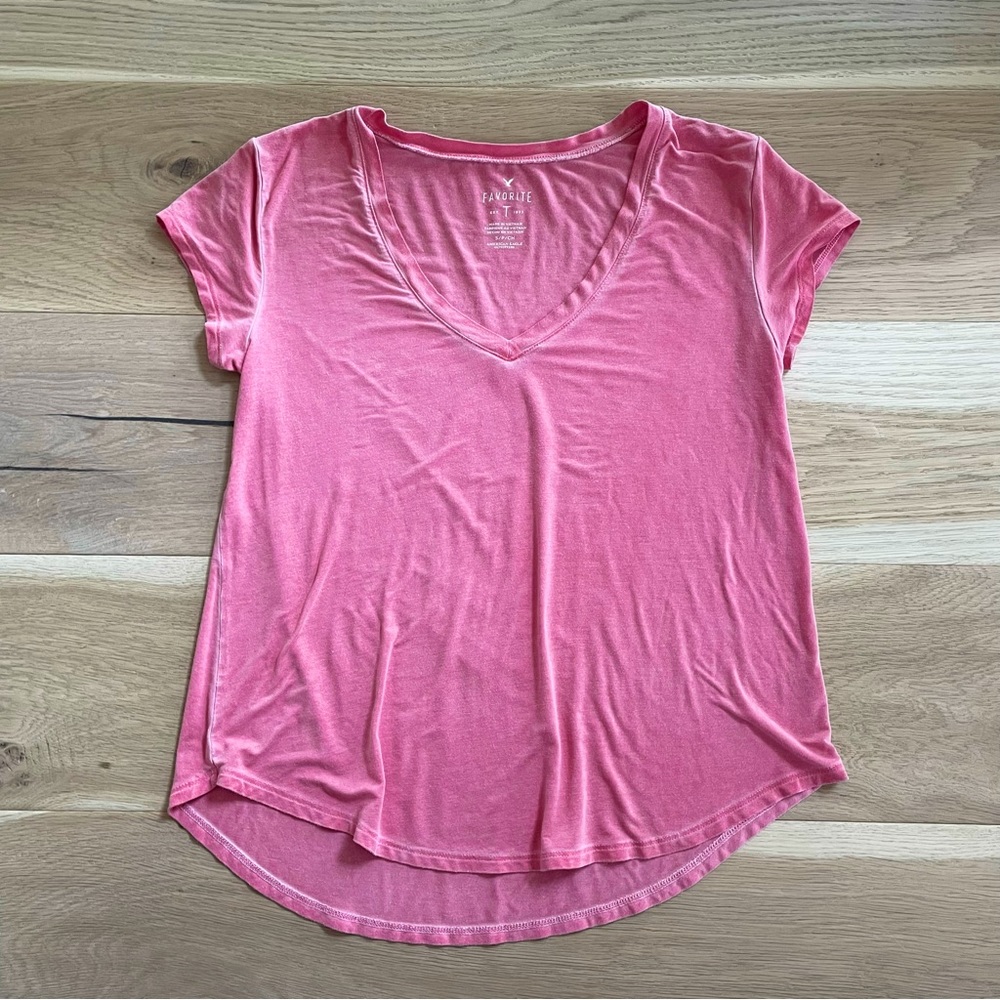 AEO Favourite T Shirt Pink